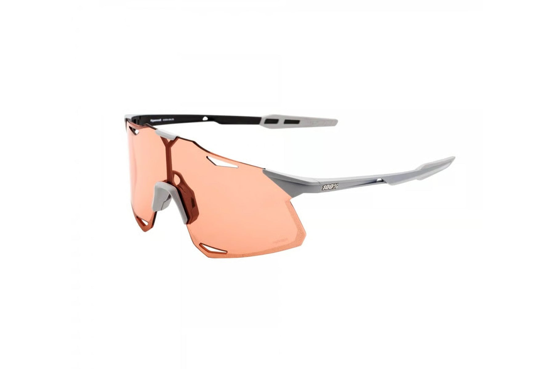 100% Gafas Hypercraft - Matte Stone Grey - Hiper Coral Lens