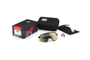 100% Gafas S3 - Matte Translicent Brown Fade - Hiper Silver Mirror Lens