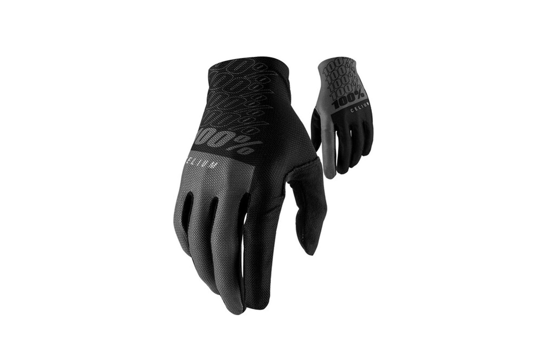 100% Guantes Celium Glove Black/Grey Lg