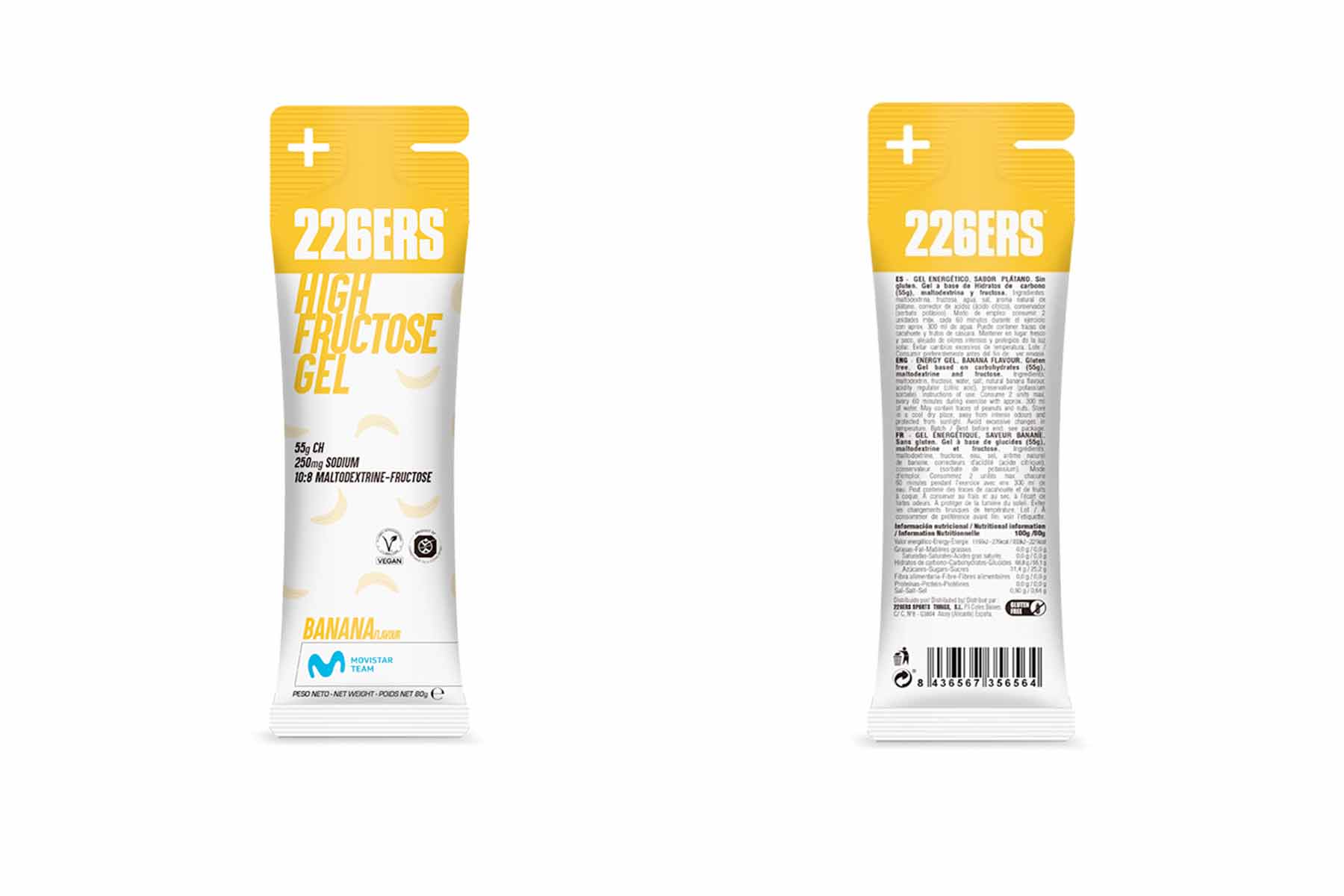 226ERS® HIGH FRUCTOSE GEL 80 GR (Plátano)
