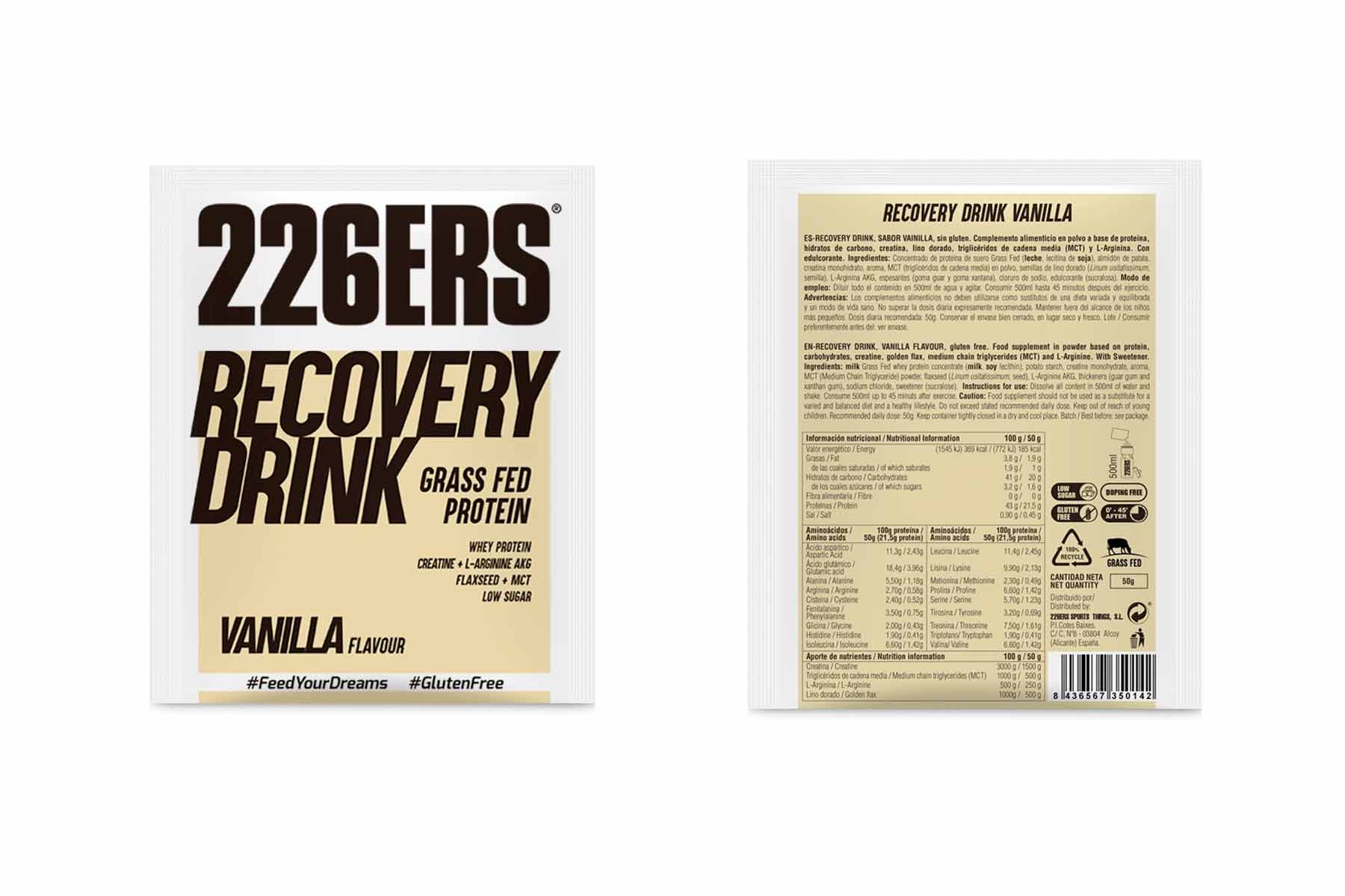226ERS® RECOVERY DRINK - Monodosis (vainilla)